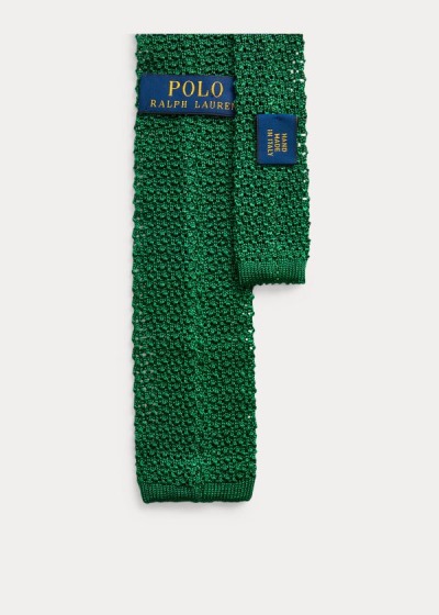 Corbatas Polo Ralph Lauren Hombre Verdes - Knit Silk - WKVET0249